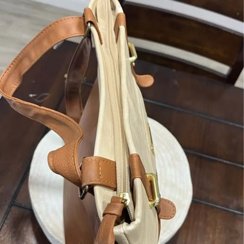 RARE Fiorenzi Purse/bag Light Tan Color Tote New With Tags
